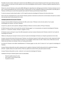 Procédez à la mise en place comme pour 2 joueurs (la seule