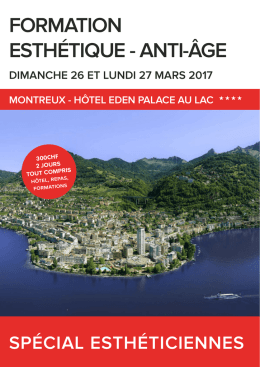 formation esth&eacute;tique - anti-&acirc;ge