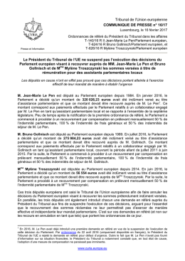 16 février 2017 - curia