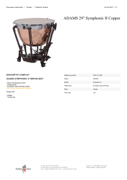 ADAMS 29" Symphonic II Copper