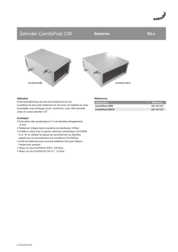 Zehnder ComfoPost CW