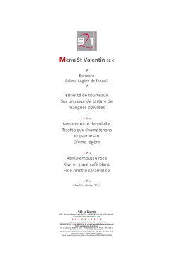 Menu St Valentin 32