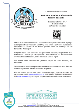 Invitation Journée blanche février 2017