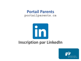 Inscription par LinkedIn