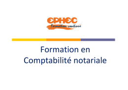Comptabilité notariale