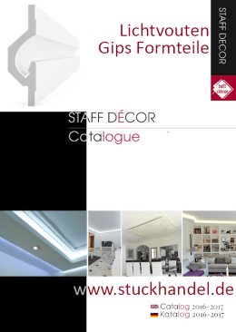 Gips Formteile/Lichtvouten