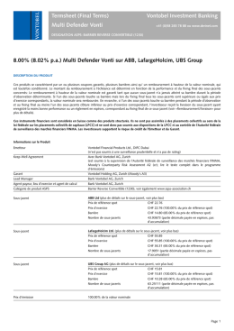 Vontobel Documentation Derivatives