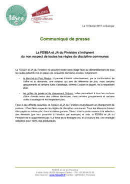 Communiqué de presse