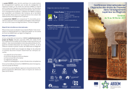 Conférence internationale sur l`Approche des droits de