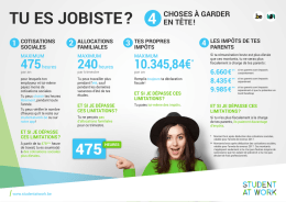 tu es jobiste - MySocialSecurity.be