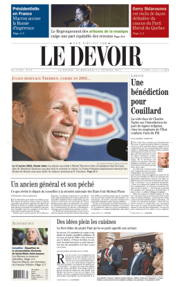La une du jour
