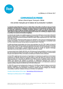 communiqué de presse