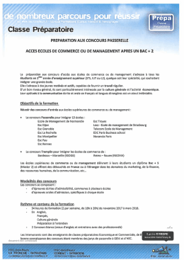 Classe Pr&eacute;paratoire