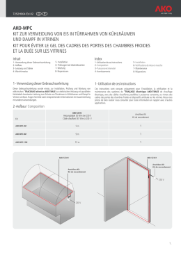 AKO-MPC KIT ZUR VERMEIDUNG VON EIS IN TÜRRAHMEN VON