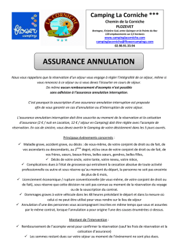 Assurance annulation interruption