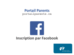 Inscription par Facebook