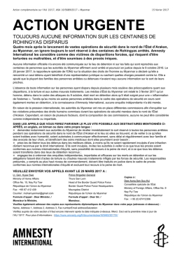 TOUJOURS AUCUNE INFORMATION SUR LES CENTAINES DE