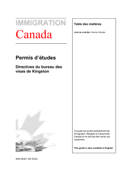 Citoyennet&eacute; et Immigration Canada