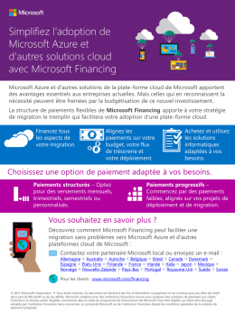 Simplifiez l`adoption de Microsoft Azure et d`autres solutions cloud