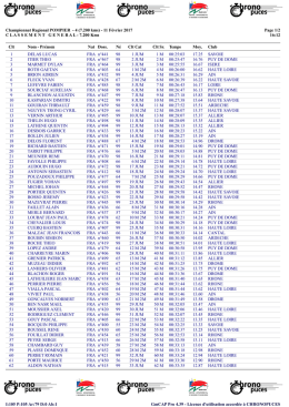 classement général