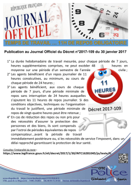 1° La durée hebdomadaire de travail mesurée, pour