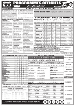 VINCENNES - PRIx DE MUNICH