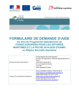 contacts formulaire - R&eacute;gion Nouvelle