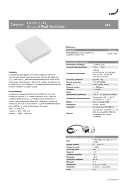 ZehnderCapteur CO2 Appareil Paul Ventilation