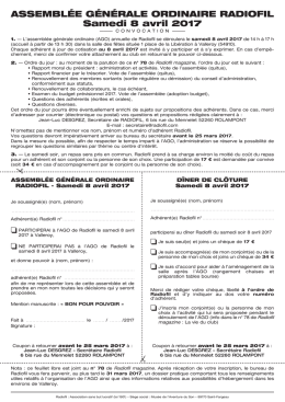 T&eacute;l&eacute;charger la convocation &agrave; l`AG
