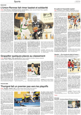 Grappiller quelques places au classement L`Union