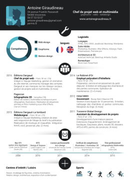 Télécharger mon CV - Antoine Giraudineau