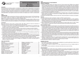 NOTICE DE MONTAGE DU EB-4 S2.5 R&eacute;f. T6243-F