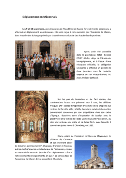 D&eacute;placement en M&acirc;connais