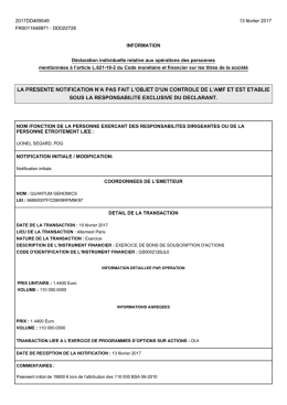 la presente notification n`a pas fait l`objet d`un controle de l`amf et est