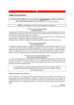 Qu`est-ce que la vie-int&eacute;rieure