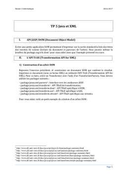 TP 5 Java et XML