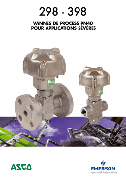 VANNES DE PROCESS PN40 POUR APPLICATIONS SÉVÈRES