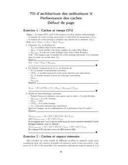 TD5 : Corrig&eacute;