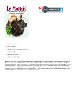 Epub Book Le Marais: A Rare Steakhouse - Well