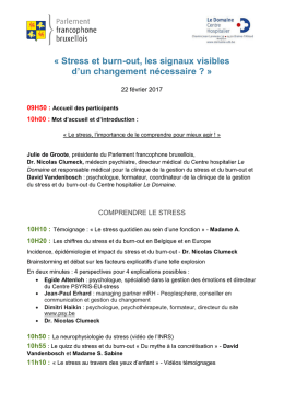 Stress et burn-out, les signaux visibles d`un