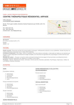 centre th&eacute;rapeutique r&eacute;sidentiel arpade