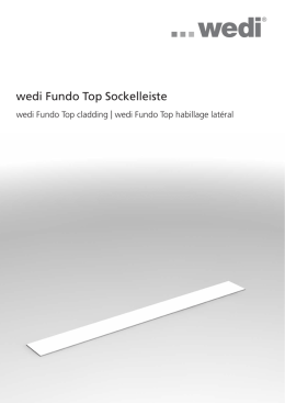 wedi Fundo Top Sockelleiste