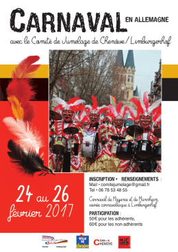 carnaval jumelage - Ville de Chen&ocirc;ve