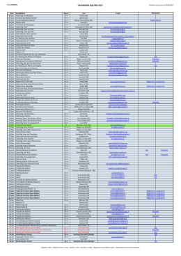 Calendrier 2017