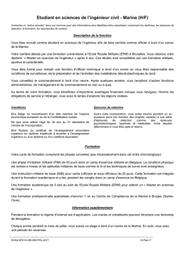 Etudiant en sciences de l`ingénieur civil