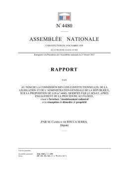 N° 4480 ASSEMBLÉE NATIONALE