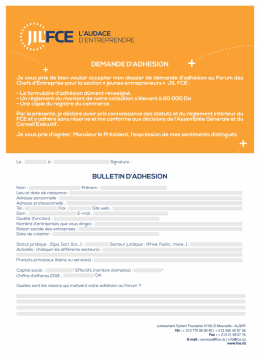 fce fiche 090915v - Forum des Chefs d`Entreprises