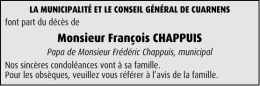 Monsieur Fran&ccedil;ois CHAPPUIS