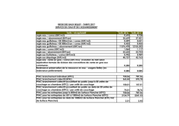 Les tarifs (pdf - 17,96 ko)