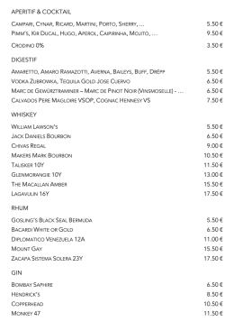 Menu CA(f&eacute;)SINO 2017 BOISSONS 02